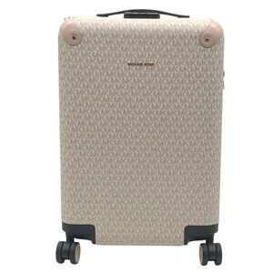 Michael Kors Vanilla And Soft Pink Monogram Logo Suitcase